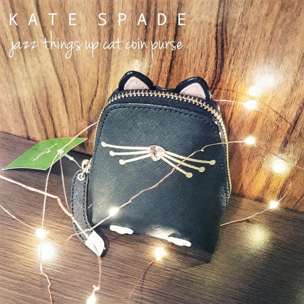 NWT Kate Spade All That Jazz Cat Coin Purse